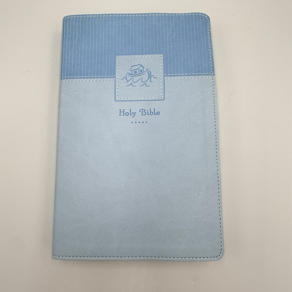 NIV Kids Holy‎ Bible Christian Gift Blue Noah Ark Italian Duo Tone Zondervan